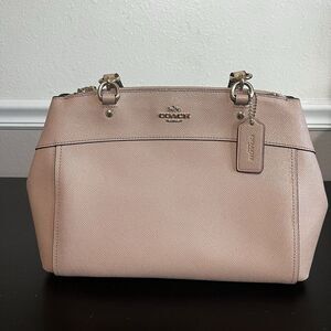 Coach Crossgrain Mini Brooke Carryall- Blush Satchel‎ F25395